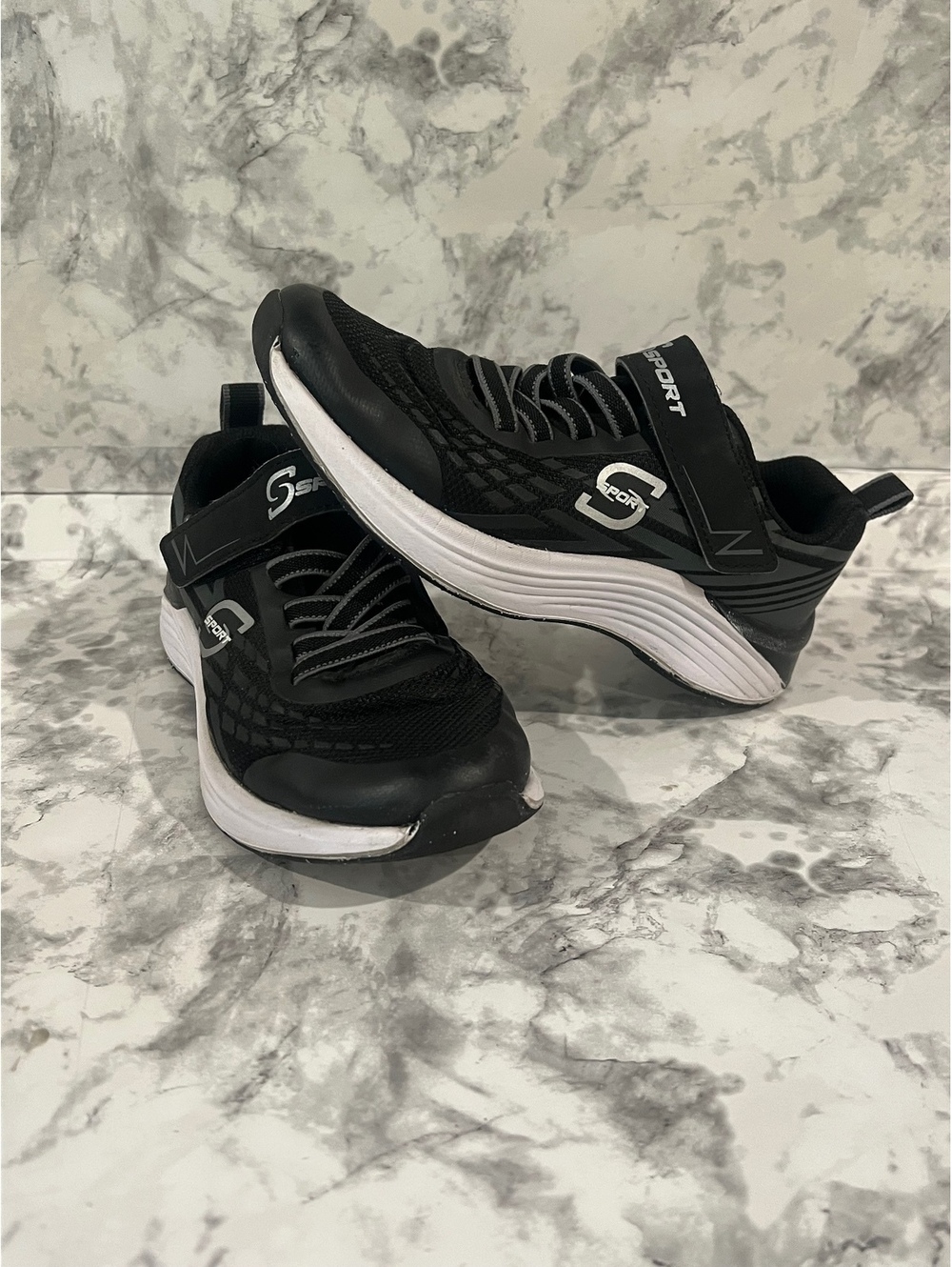 Sketchers Sport Black Memory Foam Athletic Sneakers